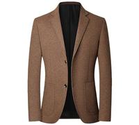 Costumes Et Vestes Homme - Veste de Costume en Laine à Carreaux pour Homme col décontracté pour la Saison Automne-Hiver élégance et Confort Quotidien