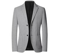 Costumes Et Vestes Homme - Veste de Costume en Laine à Carreaux pour Homme col décontracté pour la Saison Automne-Hiver élégance et Confort Quotidien