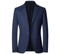 Costumes Et Vestes Homme - Veste de Costume en Laine à Carreaux pour Homme col décontracté pour la Saison Automne-Hiver élégance et Confort Quotidien