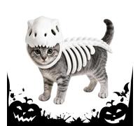 Costumes for Small Dogs Funny Dinosaur Skeleton Shape Hooded Pet Clothes