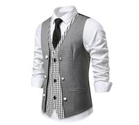 Costumes Homme Veste Costume Gilet Cowboy De Lin Gilets sans Manche Cardigans Transparent Dernière Cravate pour Hommes Chemise en Jean Beige Habillé Mariage Été Grande Taille Et Vestes Femme