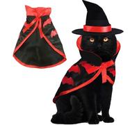 Costumes pour chats, costume de kitty pour chats | Vêtements pour chiens en forme de cape avec motif chauve-souris. Ajoutez un motif de citrouille d'Halloween pour lapins, chiens et chats