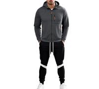 Costumes pour Hommes Tenues Hivernales décontractées et élégantes Ensemble Polyvalent pour Hommes adapté à la Vie Quotidienne et Loisirs Parfait pour Occasions Formelles et détente (GY1, XXXL)