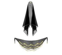Costumes pour Oies de Jardin, Vêtements pour Oies De Pelouse, Chapeau Jupe à Paillettes Accessoires de Statue Décoration de Jardin pour Fêtes Événements Extérieur Patio Cour Camping Parcs