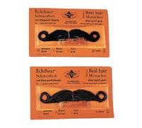Costumes pour toutes les occasions CB18BK Moustache vrais cheveux Amer noir