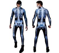 Costumes Squelettes 3D | Halloween Skeleton Tengit Cosplay Costume For Men Women | Combinaison De Bodys Squelette Complet Pour Le Corps Pour La Déguise, Les Fournitures De Fête, Les Événements À Thème