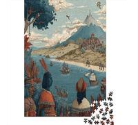 Costumes Traditionnels des peuples autochtones |Explorateur Portugais| Puzzles Amusants en Famille 70x50cm/1000pcs Adultes