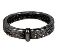 Costumeteers Bague de fiançailles en acier inoxydable inspirée d'Outlander avec nœud celtique, design des hautes terres écossaises, bijoux de Claire et Jamie, symbole d'amour, unisexe, Sz 7, Acier