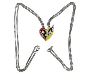 Costumeteers Dead-Pool Wolverine Collier avec pendentif plaque d'identité pour chien Rouge et jaune, taille unique, Zinc
