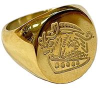 Costumeteers Kingsman Ring Harry Hart Chevalière Secret Agent Service Props, doré, US Size 8