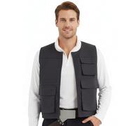 Costumeteers StarWars Han Solo ANH Gilet réplique sérigraphiée Noir