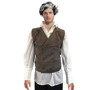 Costumeteers Sweeney Todd Costume complet Gilet Chemise Perruque Prop, multicolore, XL