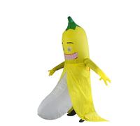 Costumizate! Déguisement de banane gonflable pour adulte (taille unique) avec ventilateur. Costume gonflable jaune amusant pour carnaval et Halloween.