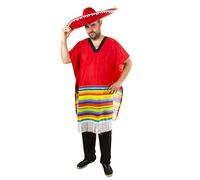 Costumizate! Déguisement mexicain pour adulte spécial pour fêtes costumées et carnaval, taille unique