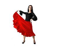 Costumizate! Jupe de danse flamand avec volant pour femme adulte tailles différentes