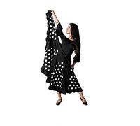 Costumizate! Jupe de flamenco pour femme, blanc, M