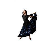 Costumizate! Jupe de flamenco pour femme, bleu, M