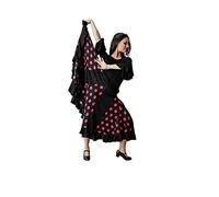 Costumizate! Jupe de flamenco pour femme, fuchsia, M