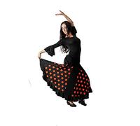 Costumizate! Jupe de flamenco pour femme, orange, M