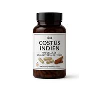 Costus Indien Bio - 100 Gélules Végétales - 100% Naturel - Système Immunitaire, Digestion & Soins Roqya - Made in France - Vegan