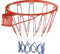 COSTWAY Ø 45 cm Anneau de basket-ball avec filet, panier de basket-ball en cadre d'acier et filet en nylon résistant aux intempéries, panier de basket-ball pour l'intérieur et l'extérieur
