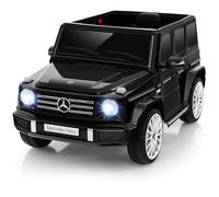 COSTWAY 12V Mercedes-Benz Voiture Électrique Enfants avec Télécommande 2,4G, Véhicule Électrique avec Lumières LED & Klaxon & Musique, Démarrage Lent & 1-5 km/h pour Enfants de 3 Ans+(Noir)