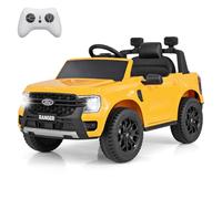 COSTWAY 12V Voiture Électrique Enfant avec Télécommande 2,4G, Véhicule Électrique avec Musique & Lumières LED & Histoire, Démarrage Progressif, Charge 30kg pour Enfant de 3-6 Ans