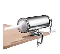 COSTWAY 2,5 kg Poussoir à Saucisses, Machine à Saucisse Remplissage de Saucisse en Alliage d'Aluminium avec 3 Tubes de Diamètre Différent, Conception Simple et Fixable sur Table