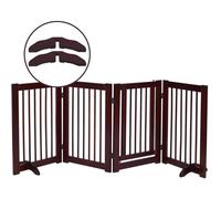 COSTWAY 2 Supports de Pied pour Barrière pour Animaux en Bois Compatibles Panneau de 2CM Renforcer la Stabilité