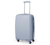 COSTWAY 20" Bagage à main, valise de voyage avec roulettes spinner & serrure TSA, valise rigide en PC (Bleu)