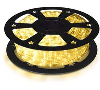 COSTWAY 20M Tuyau lumineux LED Chaîne lumineuse pour l'extérieur et l'intérieur avec 720 LED Lumières de Noël Décoration blanc chaud