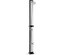 COSTWAY 217,5 cm Douche solaire, Douche de jardin indépendante avec pommeau de douche pivotant librement, douche de pied, robinet, douche avec 2 sections & réglage de température & pression pour pisci