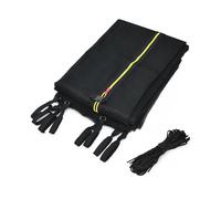 COSTWAY Ø366cm Filet de sécurité pour trampoline de jardin, filet de remplacement intérieur avec fermeture éclair et boucles, 8 barres, hauteur du filet 180 cm