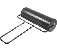 COSTWAY 63L Rouleau à gazon 90cm Rouleau manuel, Rouleau de jardin à tambour lourd, Rouleau à gazon Idéal pour un gazon plat et souple, Noir