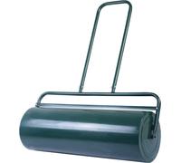COSTWAY 63L Rouleau à gazon 90cm Rouleau manuel, Rouleau de jardin avec tambour lourd, Idéal pour un gazon plat et souple, Vert