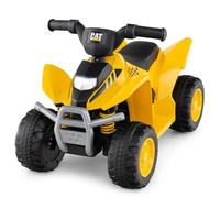 COSTWAY 6V Caterpillar Quad Électrique Enfant avec Klaxon et Lumière LED, Voiture Électrique Enfants avec Pédale et 4 Roues Antidérapantes, 2,8 km/h, Charge 25 KG pour 1,5-3 Ans, Jaune