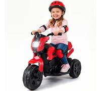 COSTWAY 6V Moto Électrique Enfants avec Phare et Pédale, Voiture Électrique Enfants avec Tableau de Bord Réaliste, Charge Max 20 kg, Moto Bébé à 3 Roues pour Garçons Filles de 3-6 Ans (Rouge)
