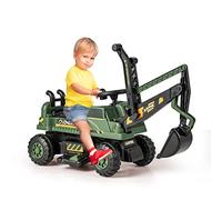 Costway 6V Tractopelle Enfant Electrique avec Pelle & Siège Rotatif, Pelleteuse Electrique Enfants avec Lumières LED Musique, Espace de Rangement Caché, Charge 25KG, Excavateur Enfant de 3 Ans+(Vert)