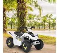 COSTWAY 6V Voiture électrique pour enfants 2,8-4,6 km/h Mini voiture pour enfants avec interrupteur avant/arrière, véhicules électriques, quad pour enfants ATV pour enfants 3+ jusqu'à 30kg