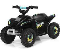 COSTWAY 6V Voiture électrique pour enfants 2,8-4,6 km/h Mini voiture pour enfants avec interrupteur avant/arrière, véhicules électriques, quad pour enfants ATV pour enfants 3+ jusqu'à 30kg