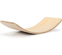 COSTWAY 90 x 40cm Balance Board, planche d'équilibre en bois, planche branlante pouvant supporter jusqu'à 220kg, planche incurvée pour enfants et adultes