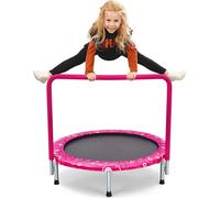 COSTWAY φ92cm Mini trampoline, Trampoline de fitness pliable, Trampoline pour enfants jusqu'à 150kg de charge, Trampoline de jardin, Trampoline d'intérieur et d'extérieur