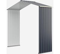 COSTWAY Abri de jardin Boîte d'extension uniquement 213x64x195cm Métal