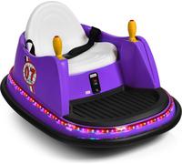COSTWAY Auto-tamponneuse 6V pour enfants avec télécommande, véhicules électriques avec lumières colorées et musique, véhicules pour enfants 360 degrés, véhicule à siège pour enfants de 2 à 5 ans (Viol
