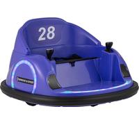 COSTWAY Auto-tamponneuse électrique pour enfants, Bumper Car électrique avec télécommande, lumières LED, musique&360 degrés de rotation jusqu'à 2km/h, pour enfants 1,5+ Lila