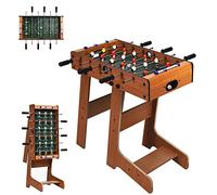 COSTWAY Baby-Foot Pliable, Table de Jeu de Football avec 2 Balles, pour Adultes et Enfants à Partir de 3 Ans, 69 x 36,5 x 71 CM