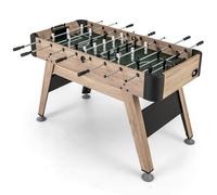 COSTWAY Baby-Foot sur Pieds en Bois avec 26 Joueurs & 2 Ballons, Table de Jeu avec Poignée Antidérapante & Niveleurs de Pieds Réglables, Jouets pour Fête & Bar pour 2-4 Enfants & Adultes