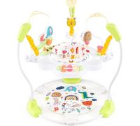 COSTWAY Baby Ocean Jumperoo, trotteur avec hauteurs réglables, jouets, boîte à musique & siège pivotant à 360°, pour bébé de 6 mois à 12 kg Jaune