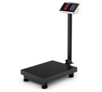 COSTWAY Balance plateforme numérique 300kg/50g, balance pour colis avec calculateur de prix LB/KG, balance de magasin multifonctionnelle, balance numérique commerciale pour bagages
