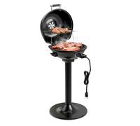 COSTWAY Barbecue Électrique 1600W avec Grille Chauffante Amovible Antiadhésive Double, Température Réglable pour BBQ, Fête, Camping
